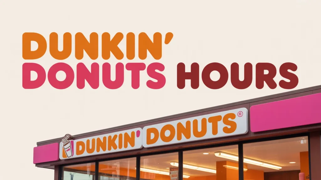Dunkin Donuts Hours 2026