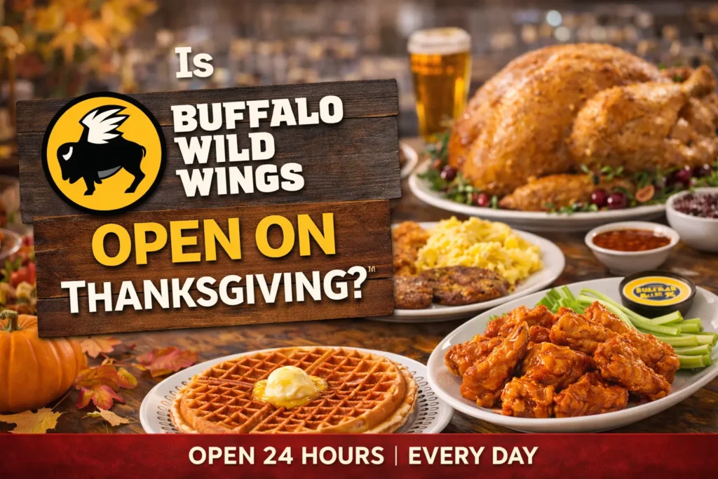 Is Buffalo Wild Wings Open on Thanksgiving