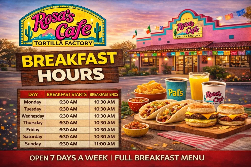 Rosa’s Breakfast Hours