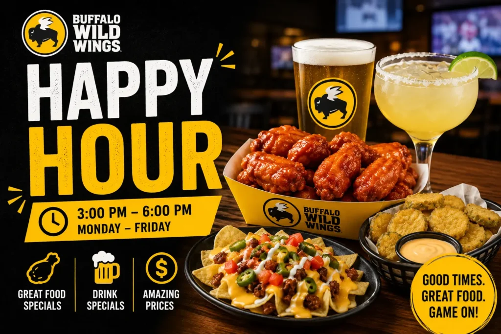 Buffalo Wild Wings Happy Hour (2026): Times, Menu & Deals